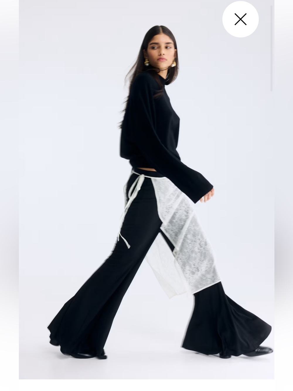 NWT H&M Lace Wrap Skirt